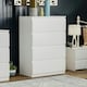 image 2 of Vida Designs Denver 4 Drawer Chest of Drawers Bedroom Storage, White