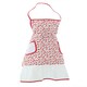 image 2 of Interiors by Premier Red Daisy Apron, Vibrant Red Daisy Print With Adjustable Neck Strap, Shields Clothing From Spills Red