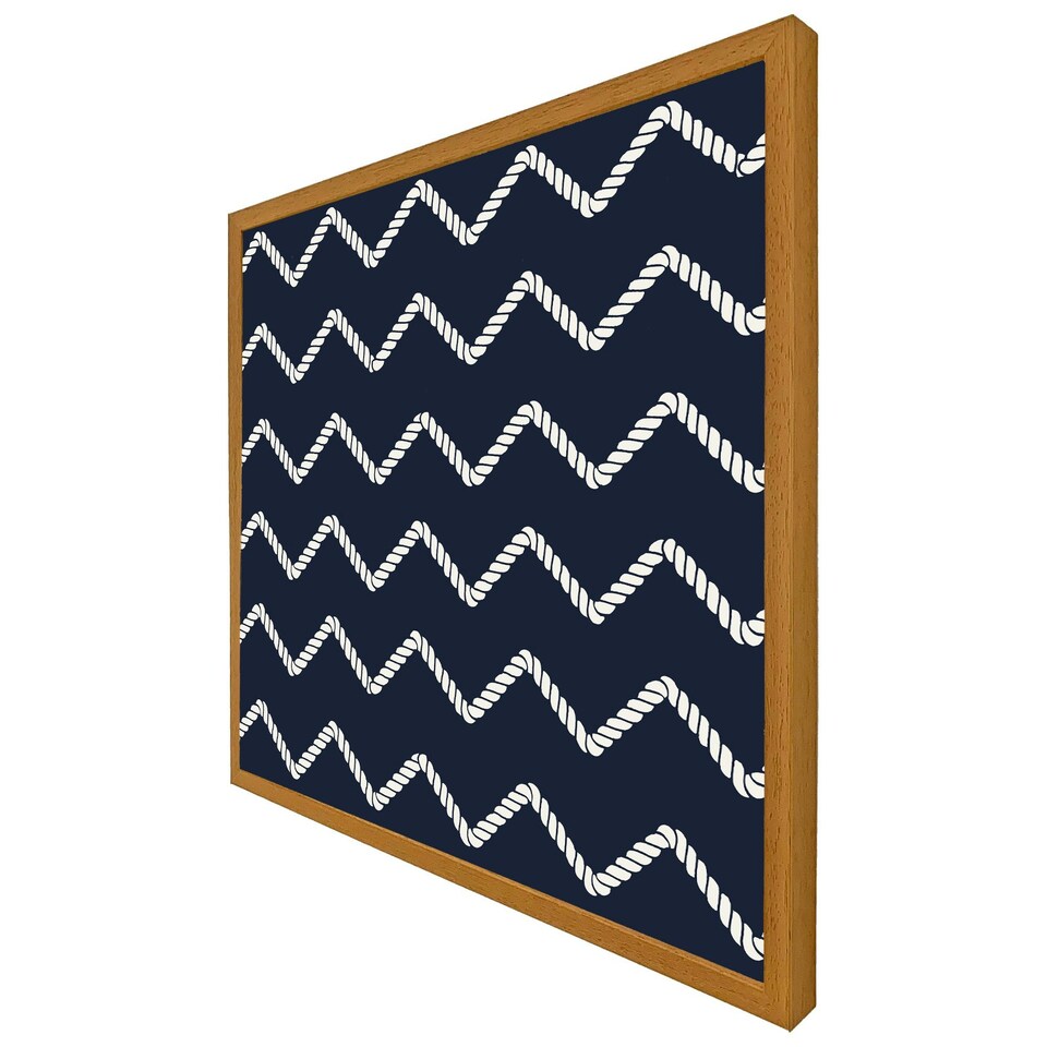 image 1 of Zig zagged rope (Picutre Frame) White | XL