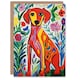 image 1 of Cute Pet Flowers Lover Dog Him Her Birthday Card