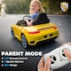 image 4 of AIYAPLAY RUF GT Licensed Electric Car for Kids, 12V Kids Ride on Car with Suspension System, Remote Control, Music, Horn, USB, Slow Start and Safety Belt for 3-5 Years Old Boys and Girls | Yellow