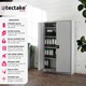 image 2 of Filing Cabinet Blain - 5 height-adjustable shelves, lockable doors Grey