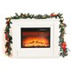 image 4 of Living and Home 270cm Artificial Greenery Christmas Garland - Red Poinsettia