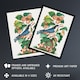 image 2 of Nuthatch Bird Hazel Oak and Bramble Bolton Huge Wall Art Poster Print