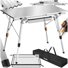 Camping Table Tina - foldable, height-adjustable - Black