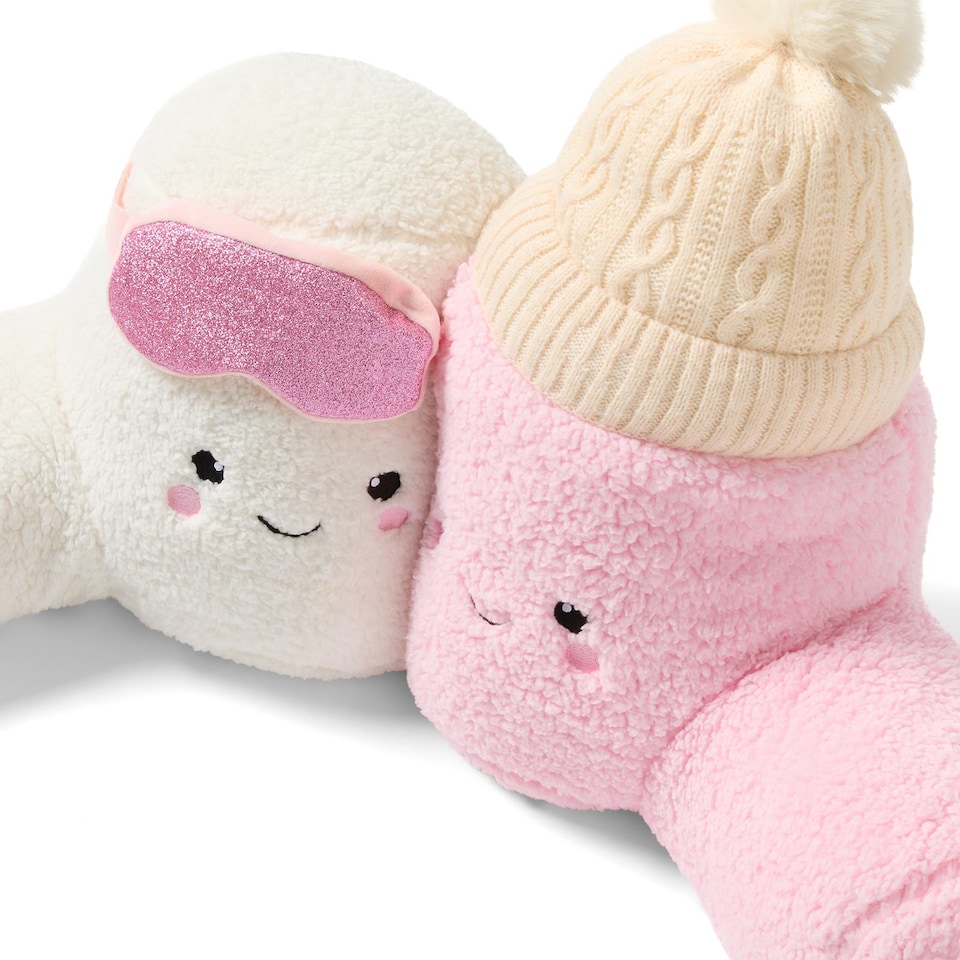 image 1 of OHS Cotton & Candy The Winter Marshmallow Cuddle Cushion Kids Novelty Reading Pillow