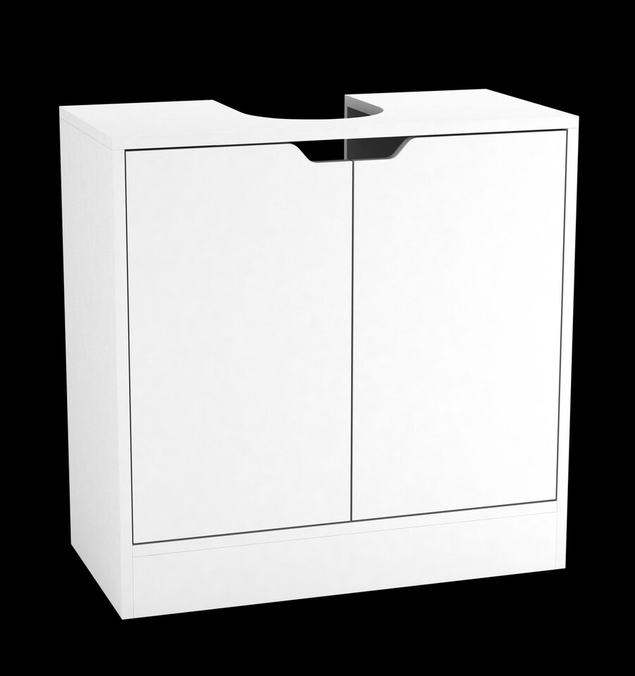 image 1 of Bathroom Sink Cabinet with Full Pedestal | White | 14 x 32 x 64 | 1