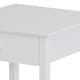 image 8 of HOMCOM White Bedside Table, Wooden Side Table, Nightstand, Bedside Cabinet with Drawer and Storage Shelf for Bedroom and Living Room | White