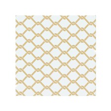 Gold Chainlink Rope Splash Back | White