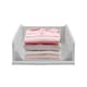 image 1 of Living and Home Foldable Plastic Storage Drawer Basket 20L - Off White | White | 1