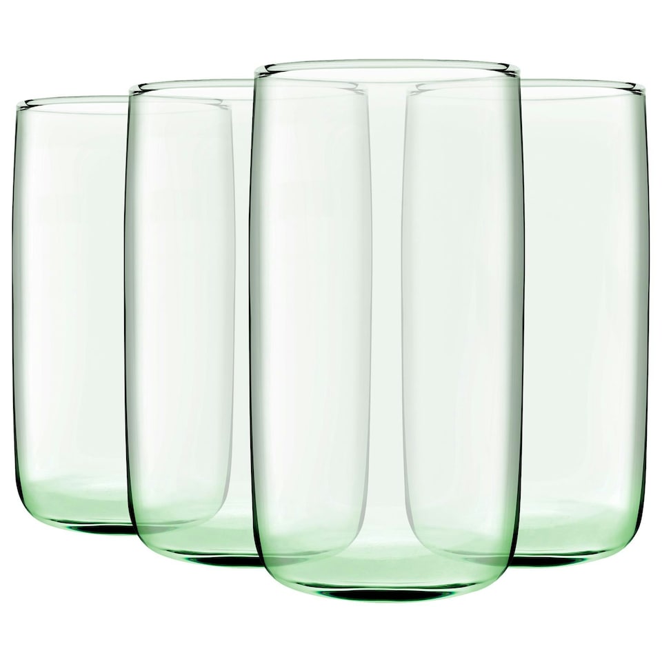 image 1 of Pasabahce Aware Iconic Recycled Highball Glasses - 365ml - Green - Pack of 4