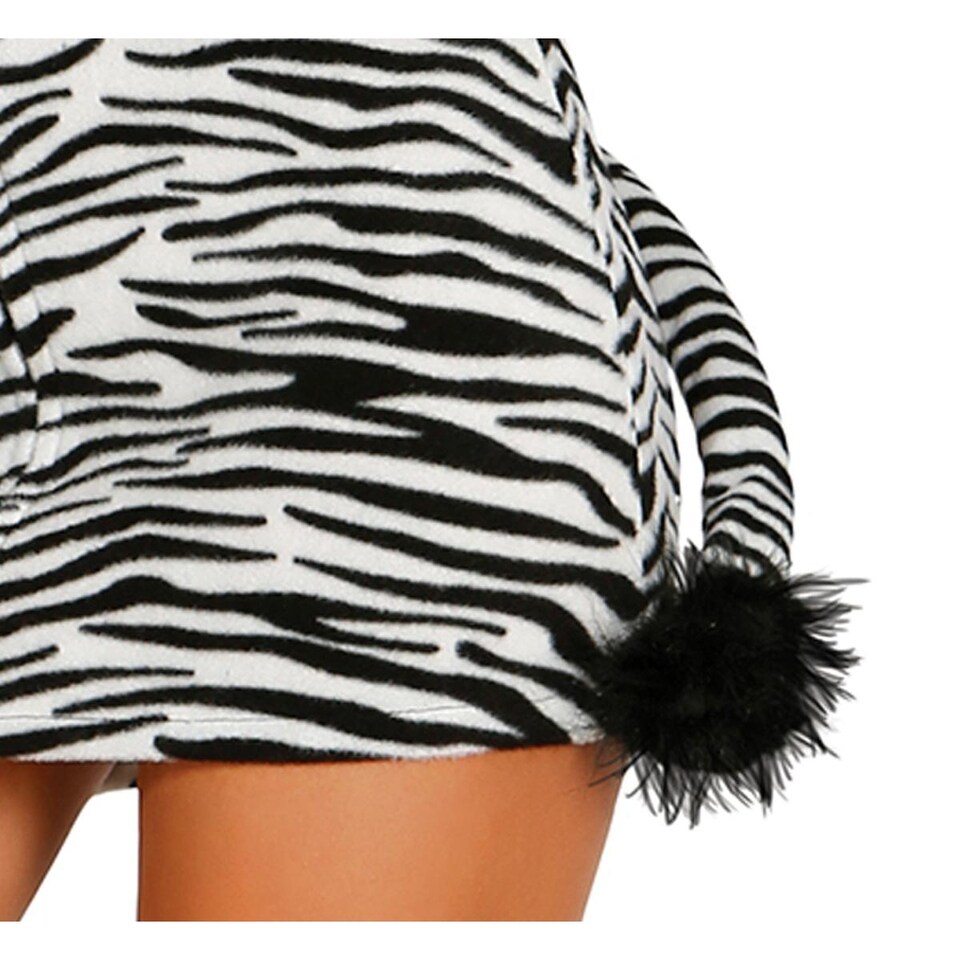 image 1 of Fiestas Guirca Womens/Ladies Zebra Costume Set | White | White/Black | M | 1