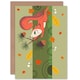 image 1 of Red Squirrel Acorn Tree Birthday Child Kids Card