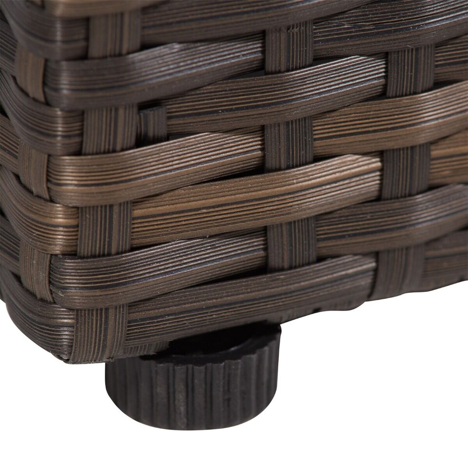 image 1 of Monaco Luxury Large Rattan Garden Sofa Set | Brown | Brown | Five Plus Seater