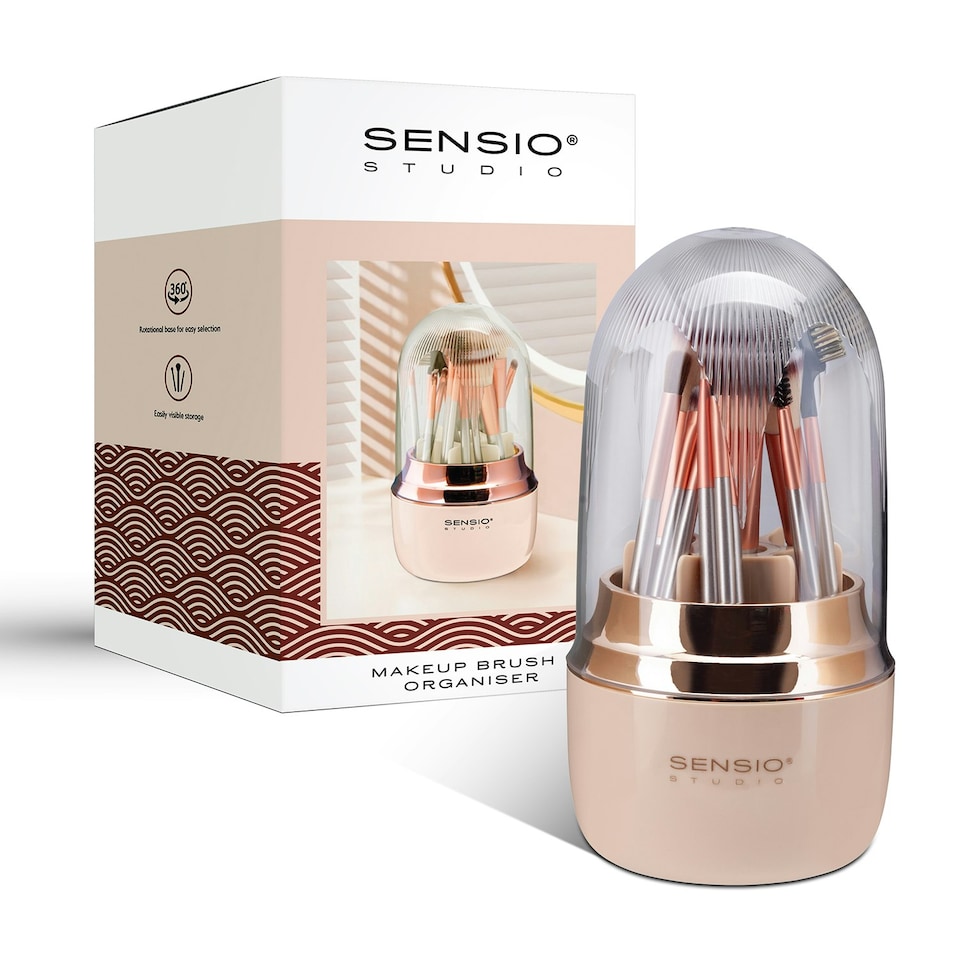 image 1 of Sensio Makeup Brush Storage Jar | Cream