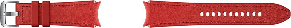 image 1 of Samsung Galaxy Watch 4-5-5 Pro Hybrid Leather Band 20mm M-L Red - ET-SHR89LREGEU