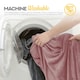 image 2 of MONHOUSE Heated Throw - Electric Blanket - Digital Controller - Timer up to 9 hours, 9 Heat Settings, Auto Shutoff - Machine Washable - Single 130X160cm - PINK