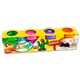 image 2 of Pack of 4 Assorted 140g Pots Moulding Clay With Mould Lid by World of Colour
