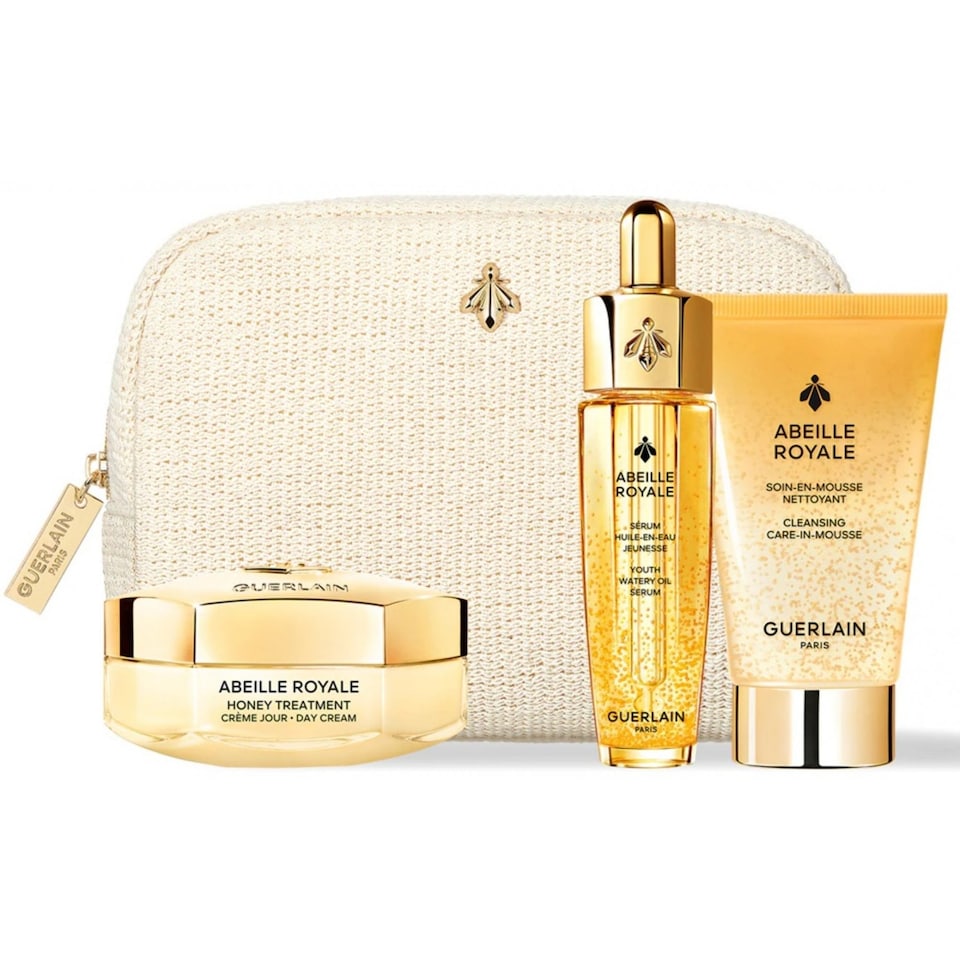 image 1 of Guerlain Abeille Royale Gift Set - Day Cream 50ml, Cleansing Foam 40ml, Oil Serum 15ml
