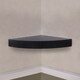 image 3 of OHS Ribbed Corner Shelf Wall Mounted Storage Space Saving Modern