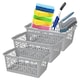 image 1 of 2 x Multipurpose Plastic Handy Storage Basket Cool Grey For Organisation Grey