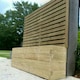 image 2 of Suffolk Planter and Trellis (Pack of 4) - Wood - L120 x W40 x H180 cm | Brown