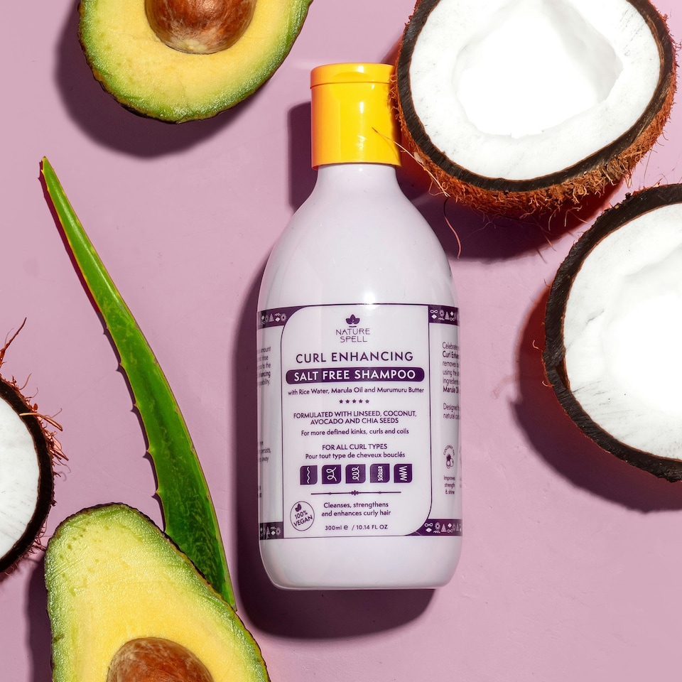 image 1 of Nature Spell Curl Enhancing Salt Free Shampoo
