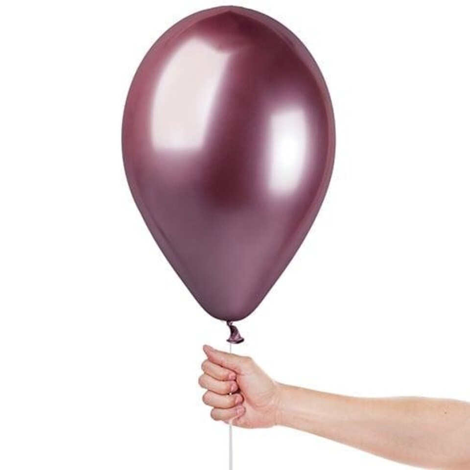 image 1 of Shiny Pink Bio Latex Balloons 33cm / 13 in - Pack of 6