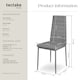 image 6 of Dining Chairs - high backrest, padded, synthetic leather | Grey | grey | 4