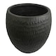 image 3 of 43cm Inoke Embossed Large Grey Composite Planter Plant Pot