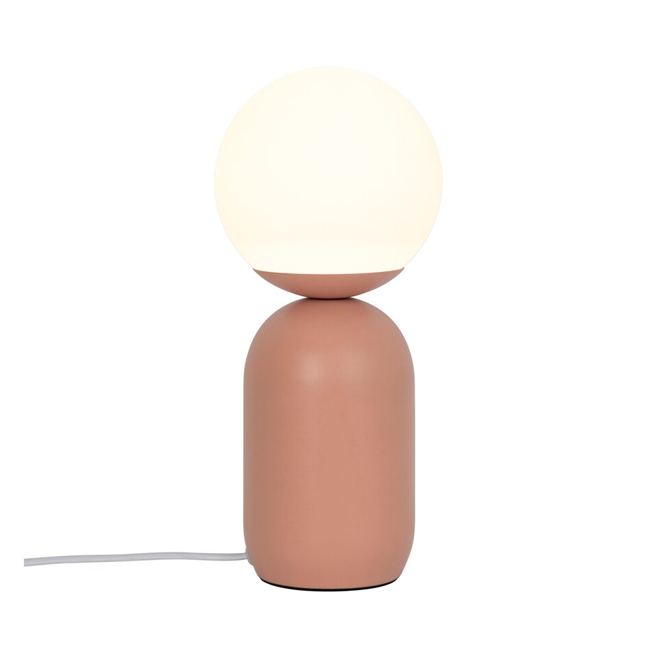 image 1 of Nordlux Notti Indoor Table Lamp Red Metal E14 Hand Blown Glass - Mains Powered, IP20 | Red | Terracotta