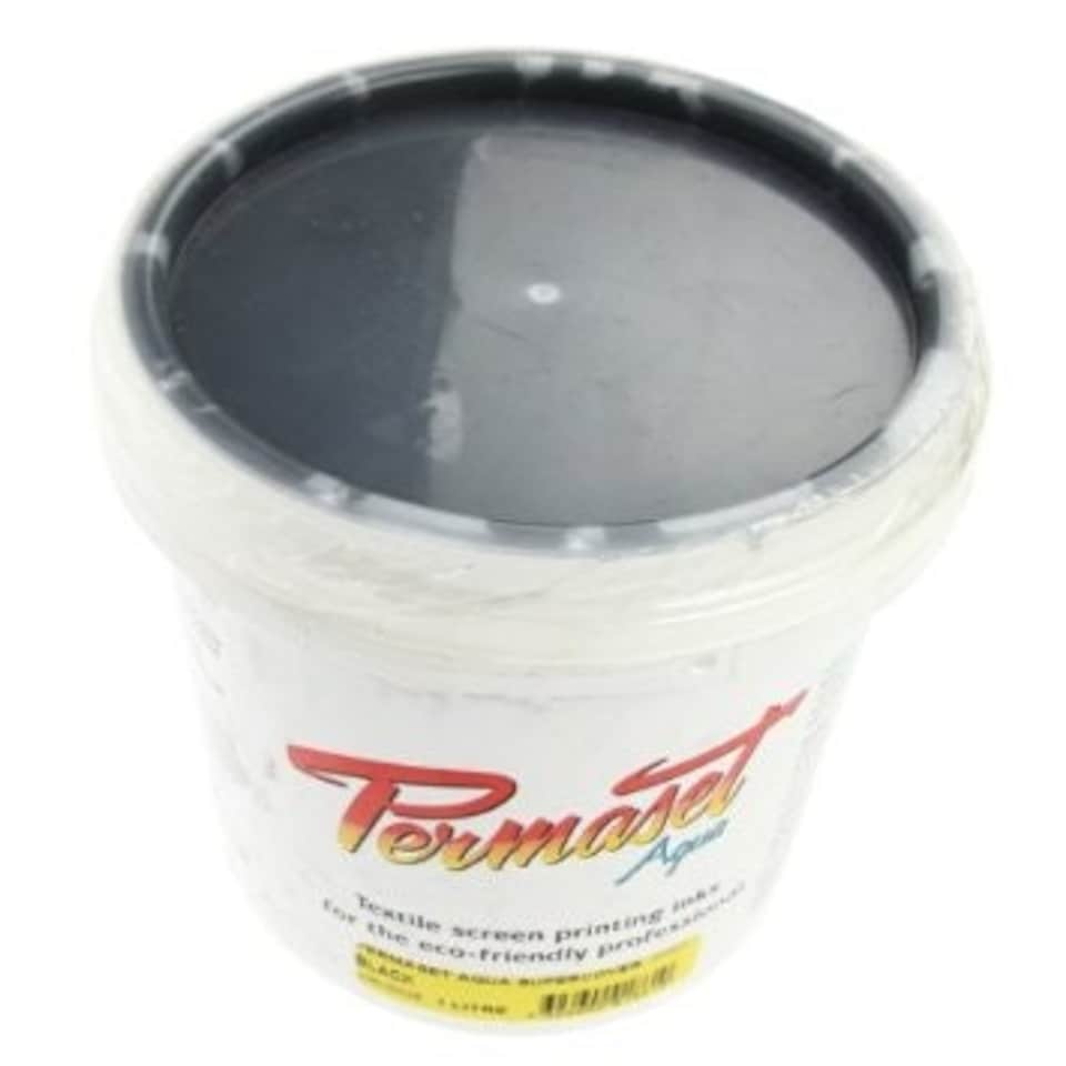 image 1 of Permaset Aqua Supercover Ink, Black, 300ml