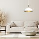 image 2 of Milagro Pendant Lamp Lincoln White/Gold 1XE27 35cm