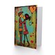 image 2 of Young Couple Dance Kiss Illustration Anniversary Valentines Day Card
