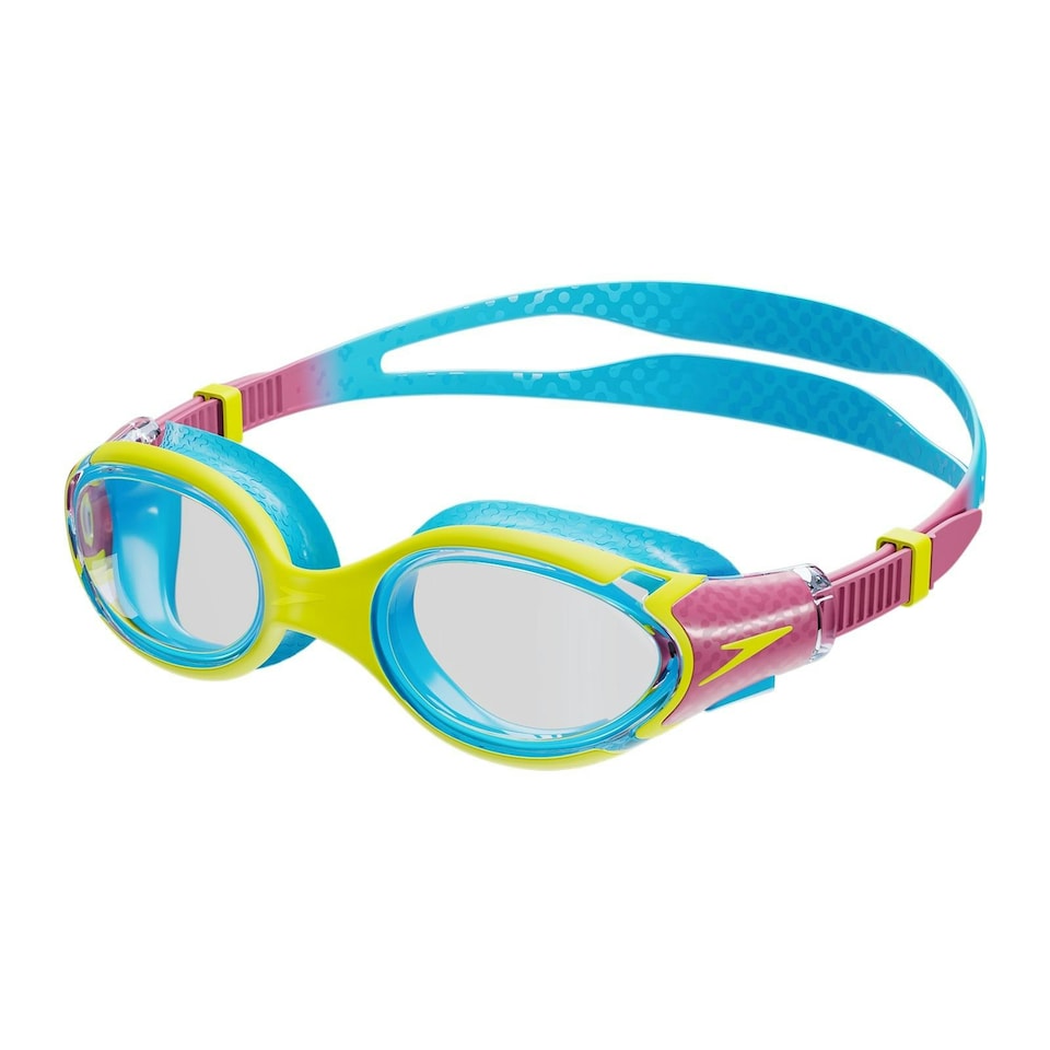 Speedo Childrens/Kids 2.0 2024 Biofuse Swimming Goggles - Yellow/Pink - One Size