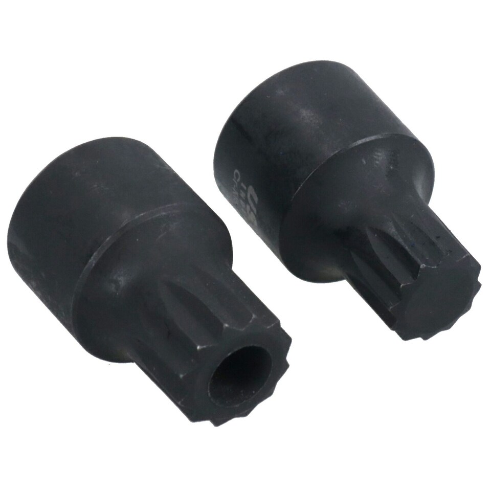 image 1 of Stubby Impact XZN Spline Triple Square Male Sockets M4 - M18 Mixed Drive 9pc