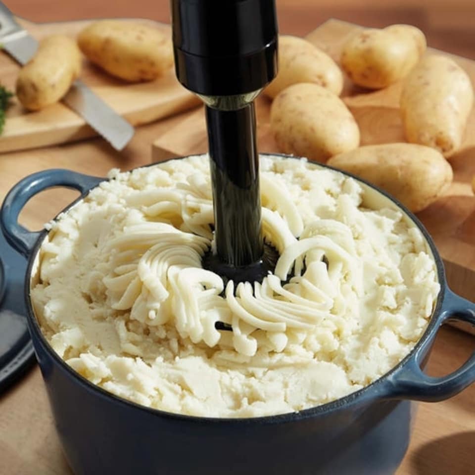 image 1 of Cooks Professional Electric Potato Masher & Hand Blender 200W with Variable Speed