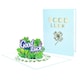 image 1 of Petals of Positivity 3D Pop Up Good Luck Card