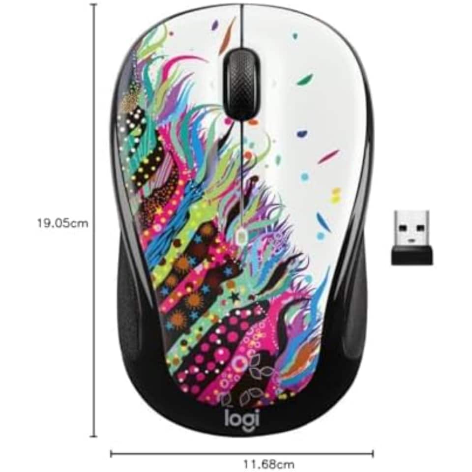 image 1 of Logitech Wireless Mouse M325 Celebration Black