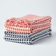 image 6 of Homescapes Black Houndstooth 100% Cotton Bedspread Throw - 225 x 255 cm Black