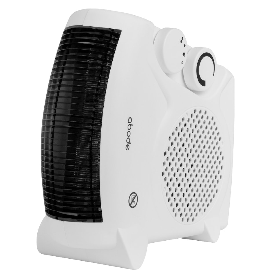 image 1 of Abode AFH1001 Electric Heater White 2000W Cooling Fan Mode with 2 Heat Settings