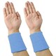 image 2 of Sports Sweatband Wristband & Headband 3 Piece Set Stretch Cotton Mix Absorbent Gym Running Fitness Exercise Head & Wrist Bands