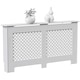 image 8 of Vida Designs Oxford Radiator Cover Painted MDF Cabinet, White, 152cm