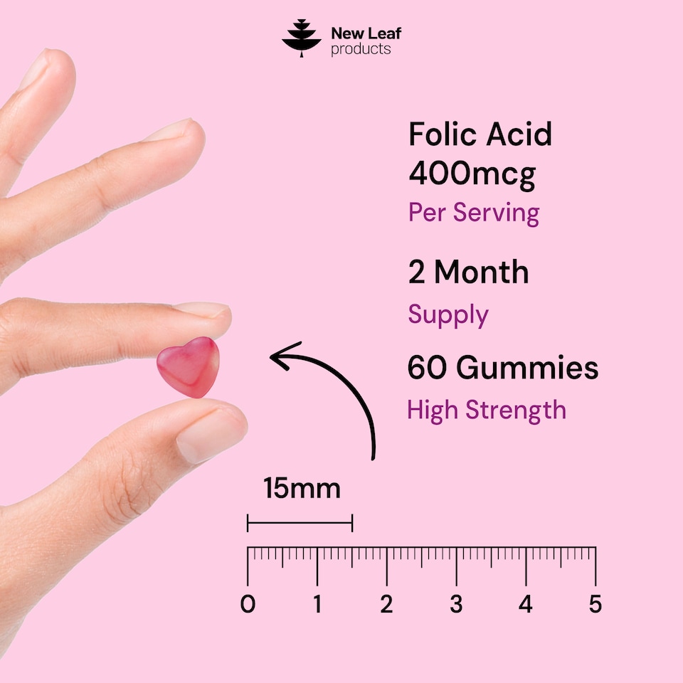 image 1 of Folic Acid Pregnancy Gummies High Strength Folate