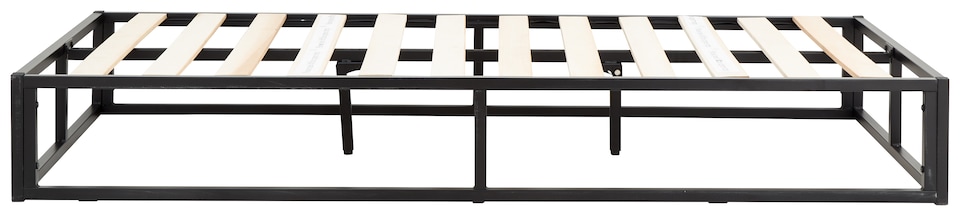 image 1 of Platform Bedframe Single Black | Black | Black