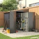 image 4 of Living and Home Outdoor Steel Storage Shed - Grey 270 x 144 x 202cm Grey