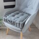 image 10 of Seat Pad Cushion Booster 100% Cotton Cover Extra Thick 10cm 45cm Square Gold