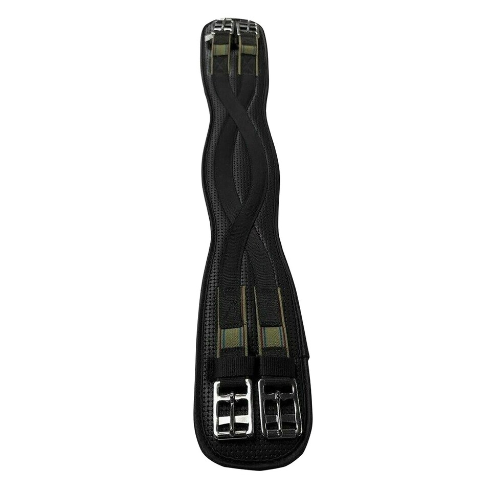 Kincade Anti-Chafe Shaped Elastic Dressage Girth - Black - 80cm