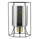 image 9 of Sabrina Black and Smoked Glass Table Lamp Black