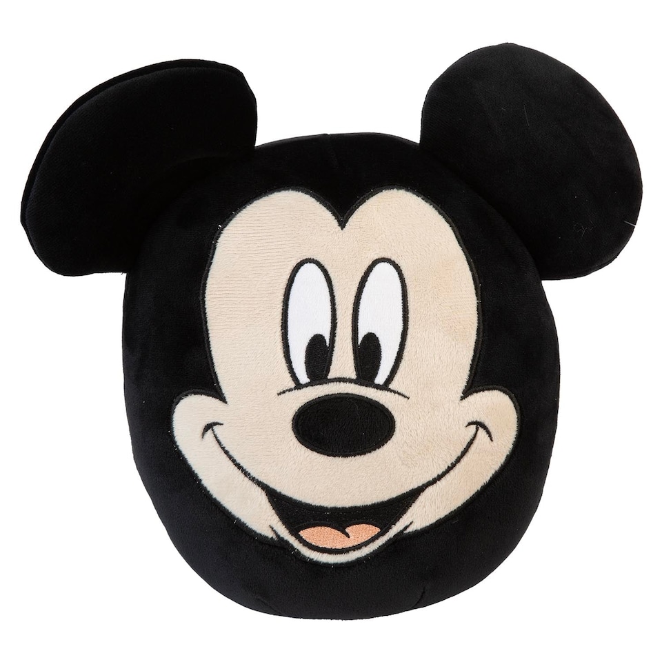 PMS Mickey Mouse Oval Cushion Plush Black - 22cm x 16cm